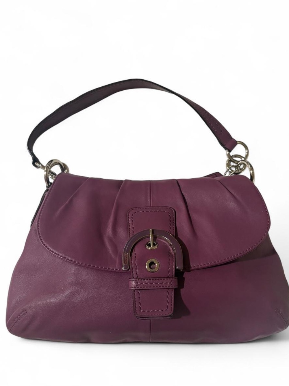 Coach
F17217 Soho Leather Pleated Flap shoulder bag